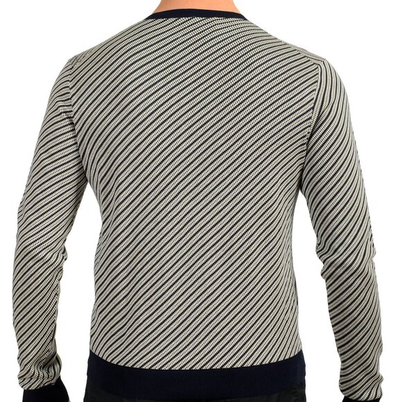 Prada Men's Multi-Color Silk V-Neck Pullover Sweater US S IT 48 - Picture 3 of 6